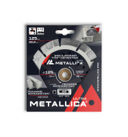 Диск алмазный турбо-сегментный 125x22,2 мм, H=12 мм по ж/бетону. В кор. METALLICA 900383