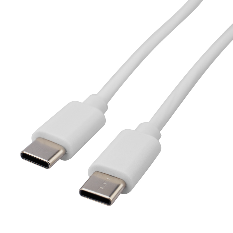 Кабель Type-C - Type-C 3A, 1m, PVC, white, 18-1828, REXANT