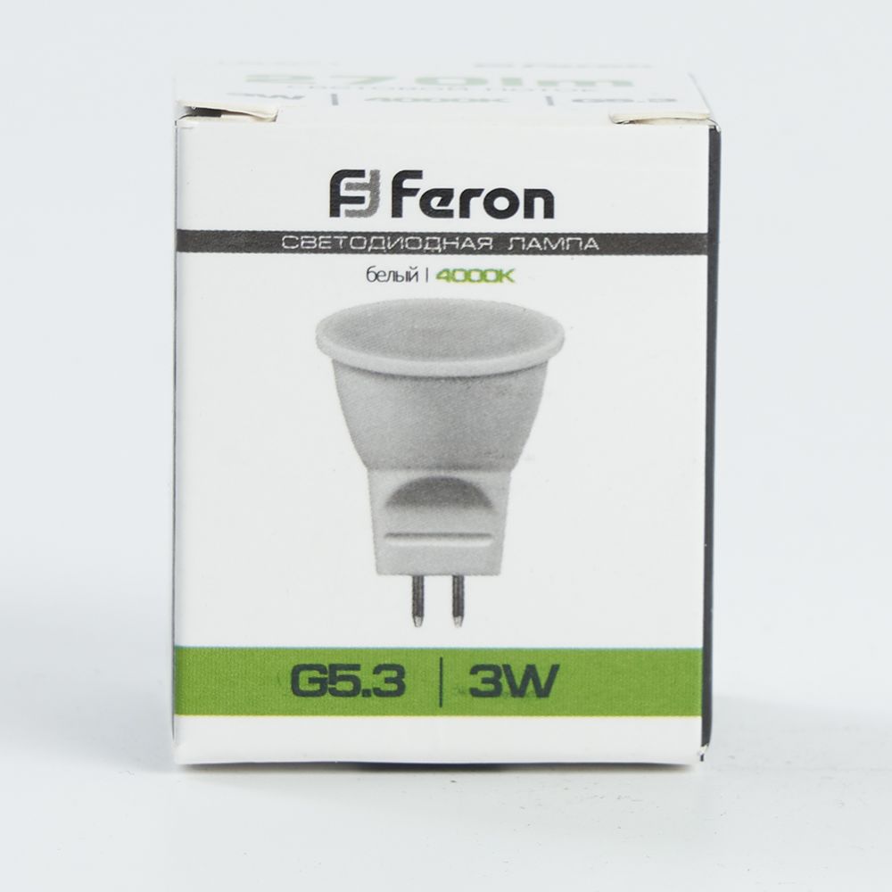 Лампа светодиодная LED 3вт 230в G5.3 MR11 белый FERON LB-271 6LED 25552