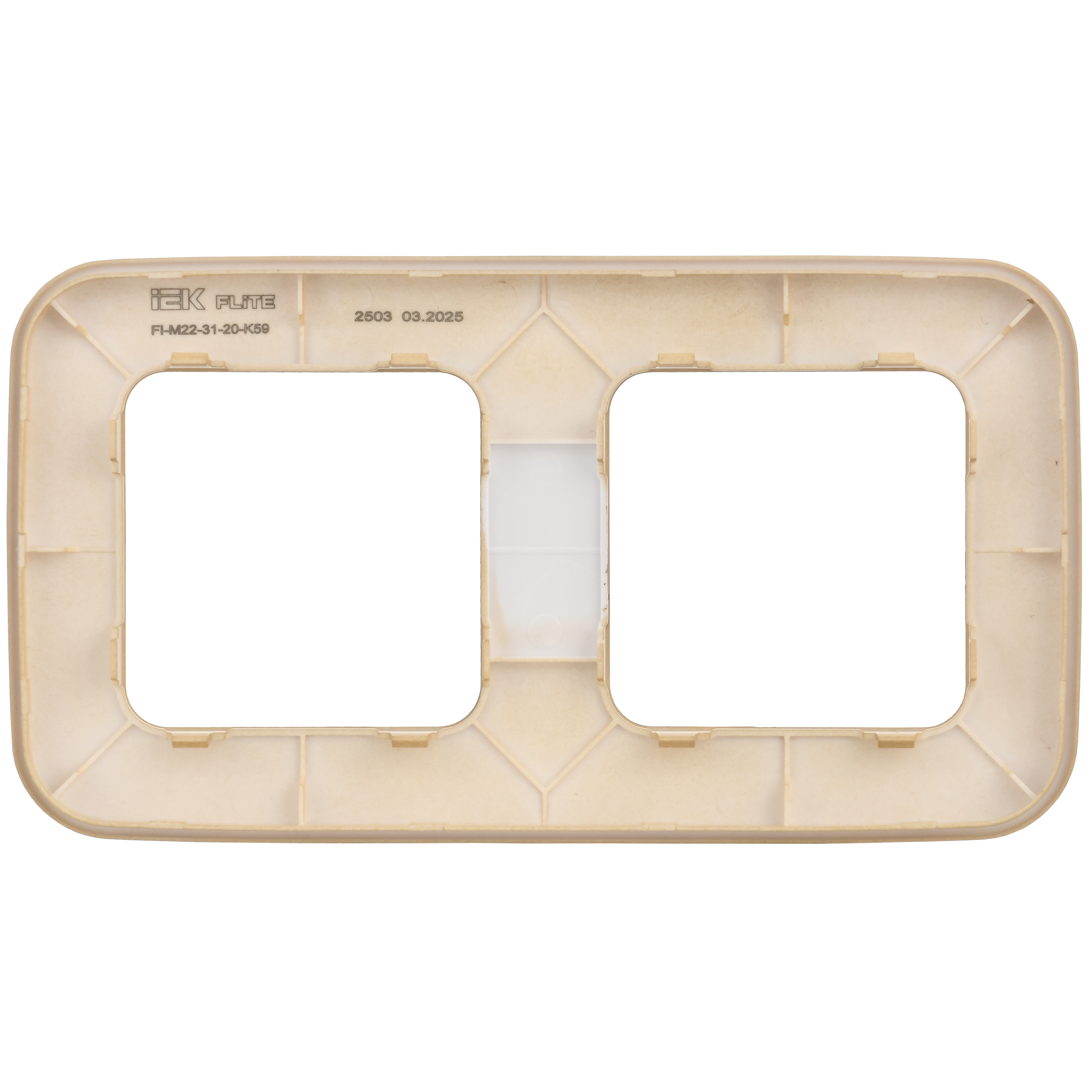 FLITE ARTISTIC Рамка 2-местная РУ-2-А-ФлХ хаки IEK FI-M22-31-20-K59