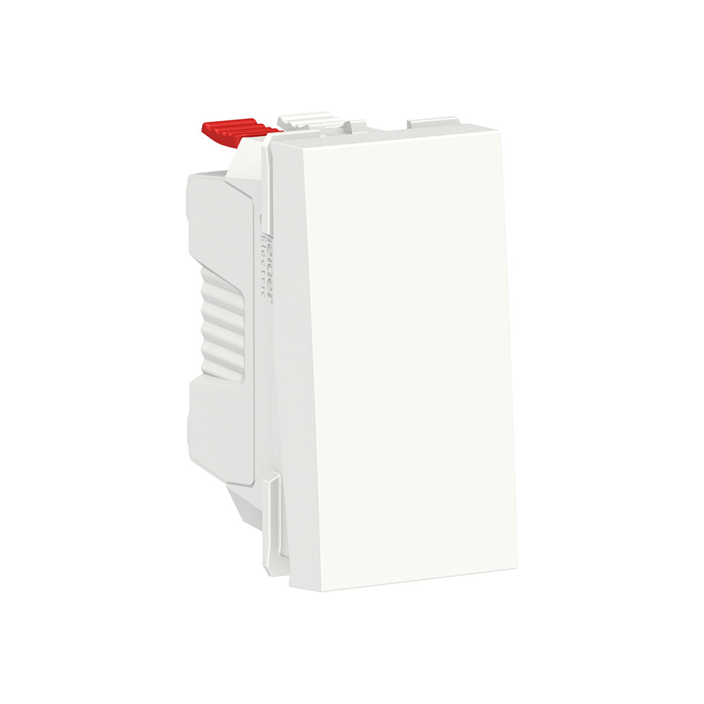 Выключатель UNICA MODULAR одноклавишный кнопочный схема 1 10 A 1 модуль белый Schneider Electric NU310618