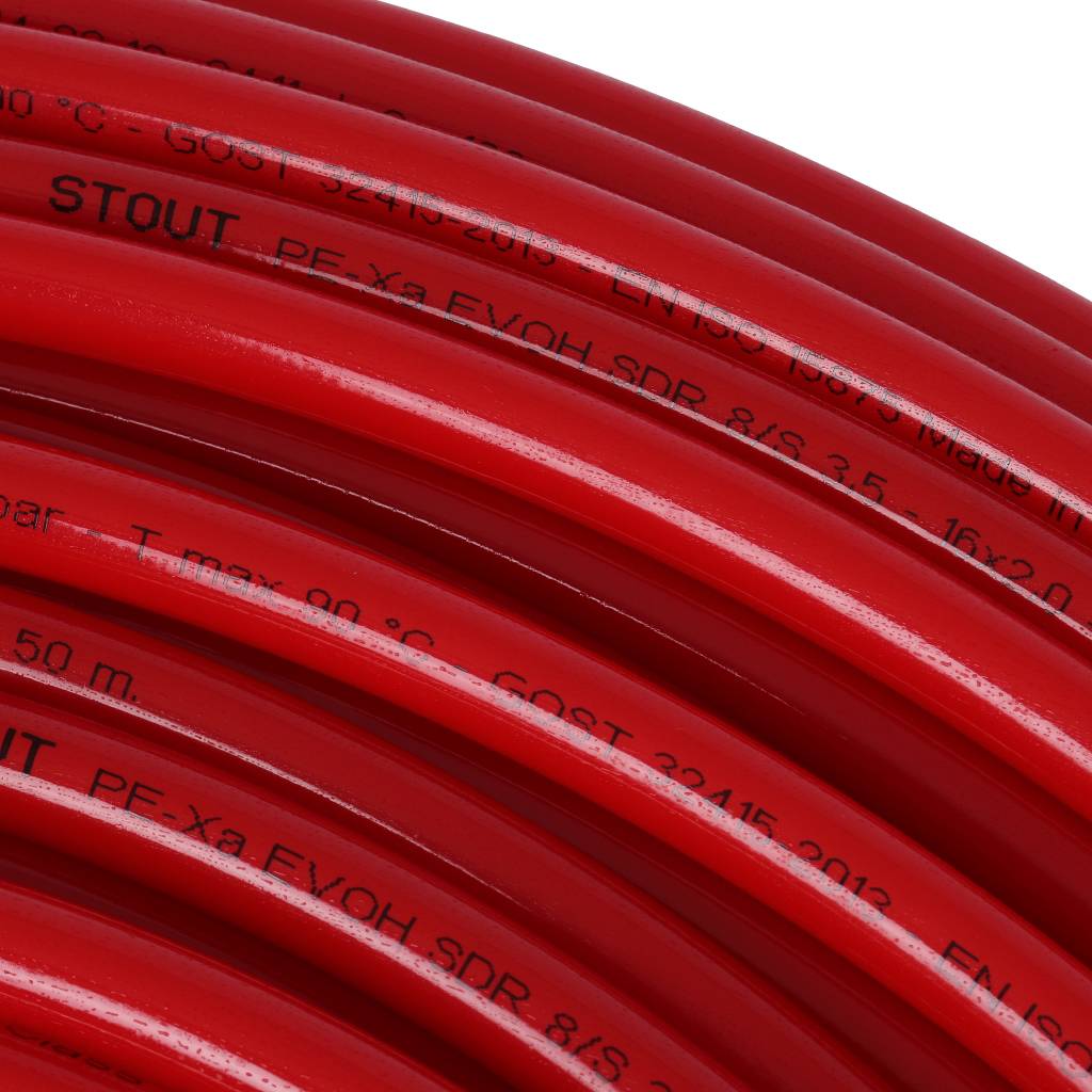 Труба 16х2.0 сшитый полиэтилен PE-Xa, слой EVOH, бухта 500 м STOUT SPX-0002-501620 RG008Q0THD4SRR