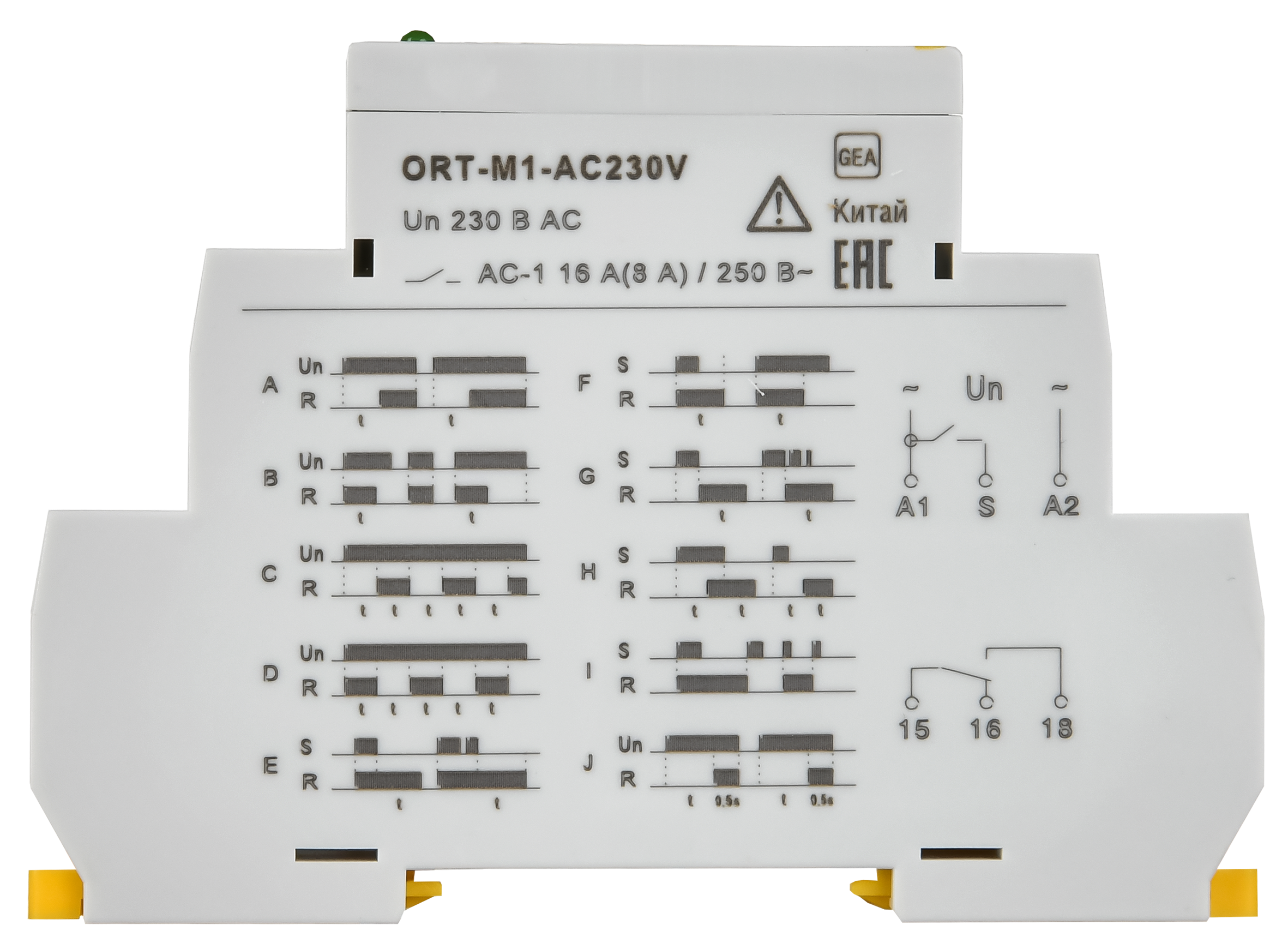 Реле времени ORT многофункц. 1 конт. 230 В AС ONI ORT-M1-AC230V