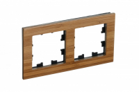Рамка двухпостовая ATLASDESIGN NATURE, ДЕРЕВО БАМБУК Systeme Electric ATN353202