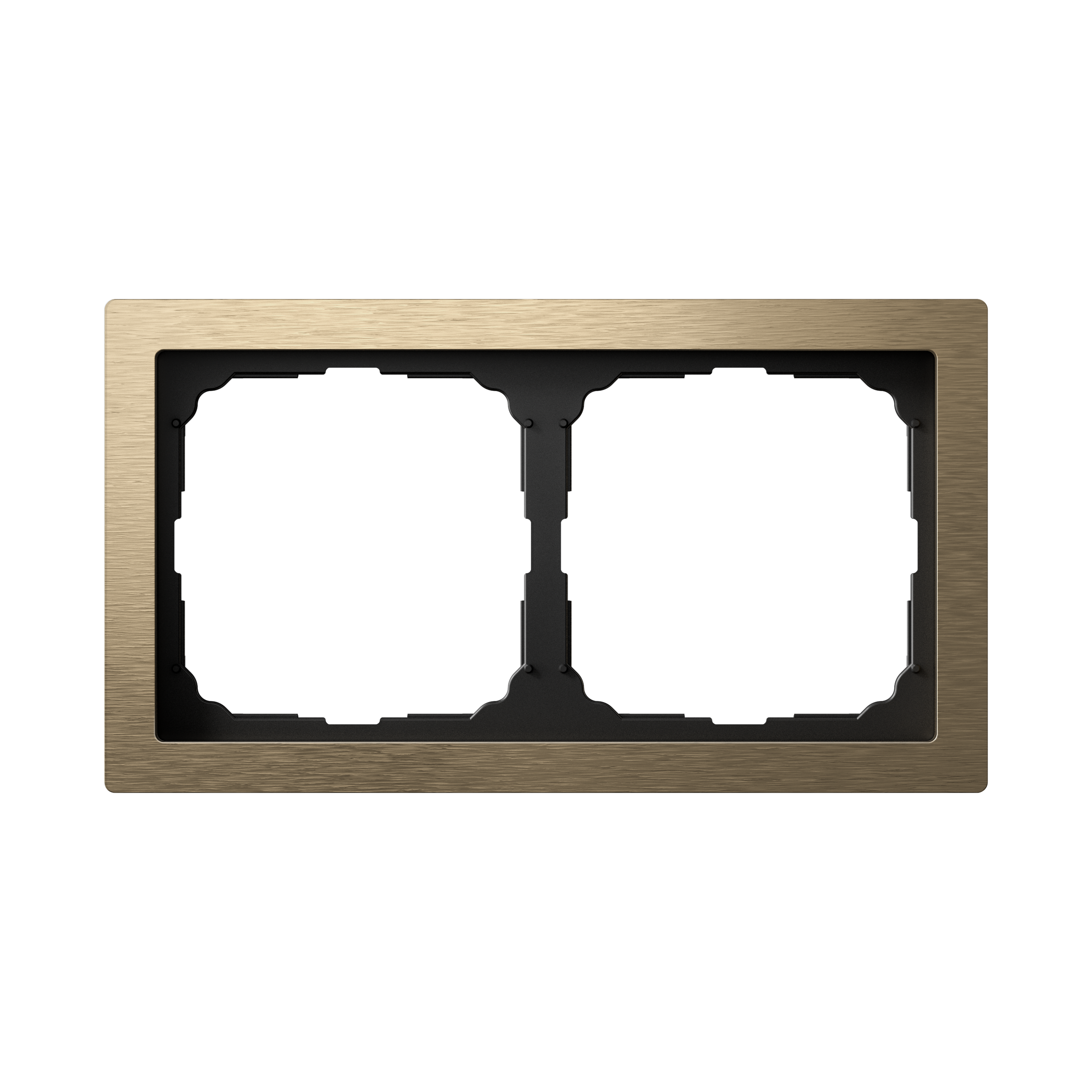 ARTGALLERY PURE 2-постовая РАМКА, МЕТАЛЛ ЛАТУНЬ Systeme Electric GAL312202