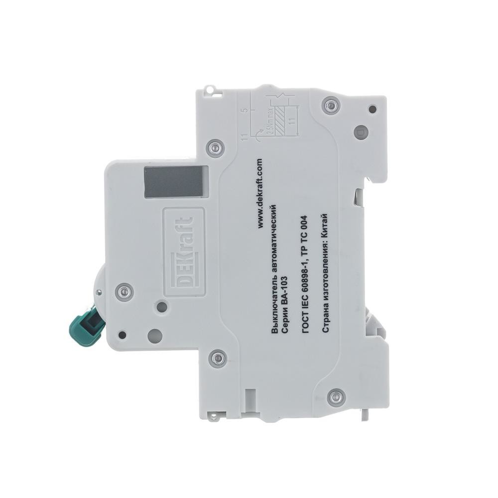 Выключатель автоматический 3Р 40А х-ка C ВА-103 6кА Dekraft 12309DEK