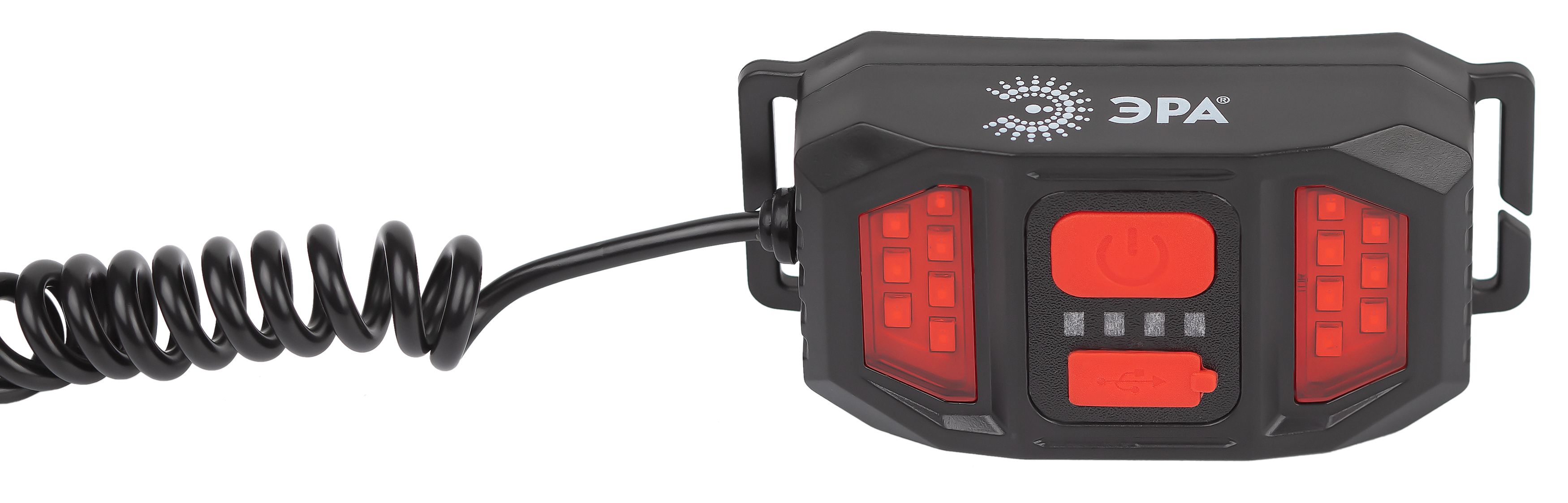 Фонарь налобный светодиодный 5Вт 350Лм IP40 SMD+COB 3 режима аккумуляторный GA-807 Кибер miscro USB ЭРА Б0054033