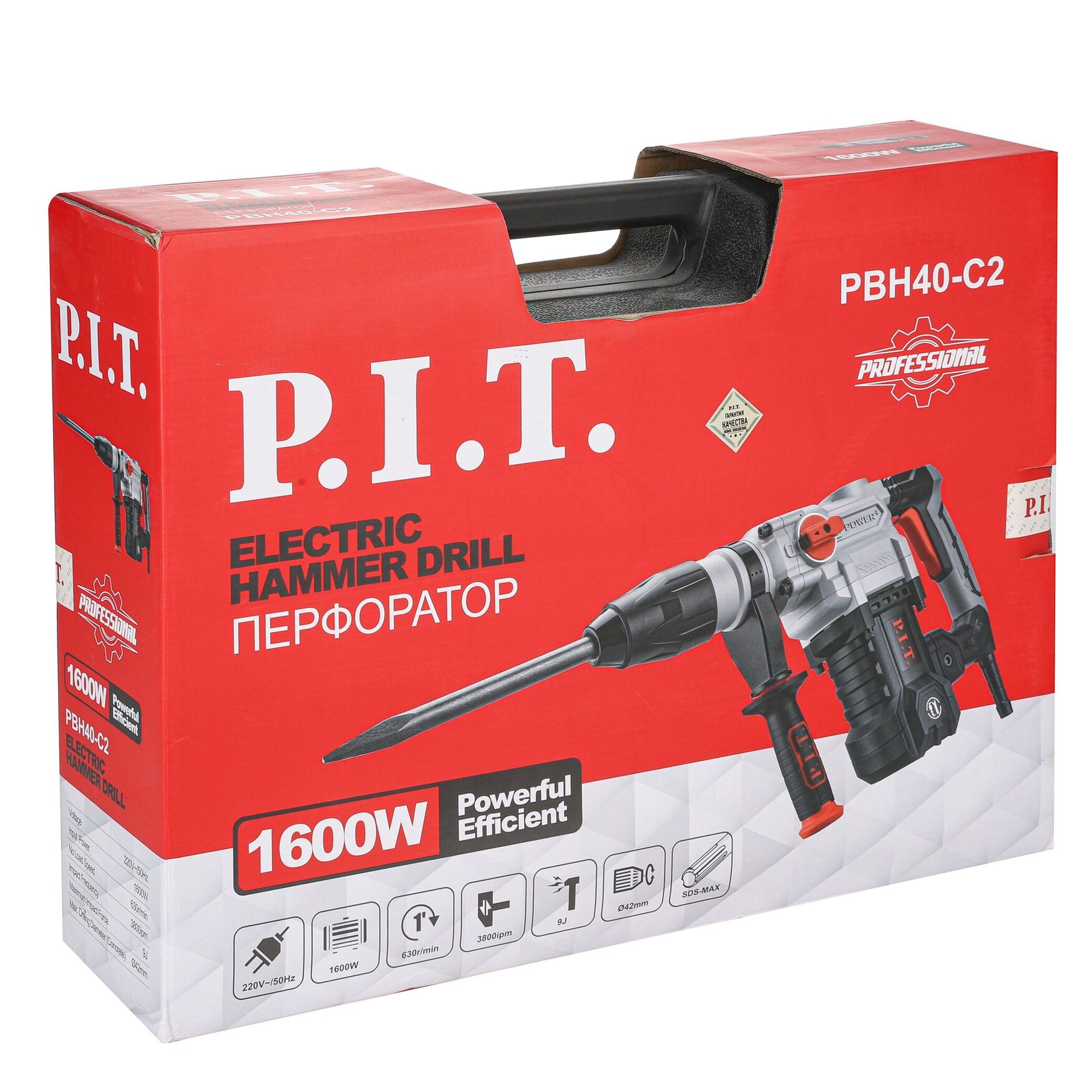 Перфоратор SDS-MAX электрич. МАСТЕР P.I.T. PBH40-C2