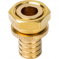 Переходник 20х1/2'ВР с накидной гайкой, аксиальный, латунь STOUT SFA-0019-002012 RG008P0UDANJ10