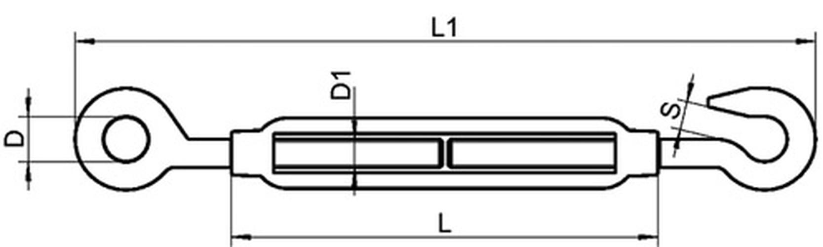Талреп крюк-кольцо D8 DKC CM629008