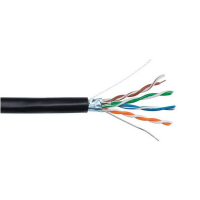 Витая пара СORDLINE F/UTP 5e Сu 4х2х0.48 PE OUT MID черный 305м Cordline CL-CuO5E04UF-048SO-LDPE-BL-305 УТ-00000447