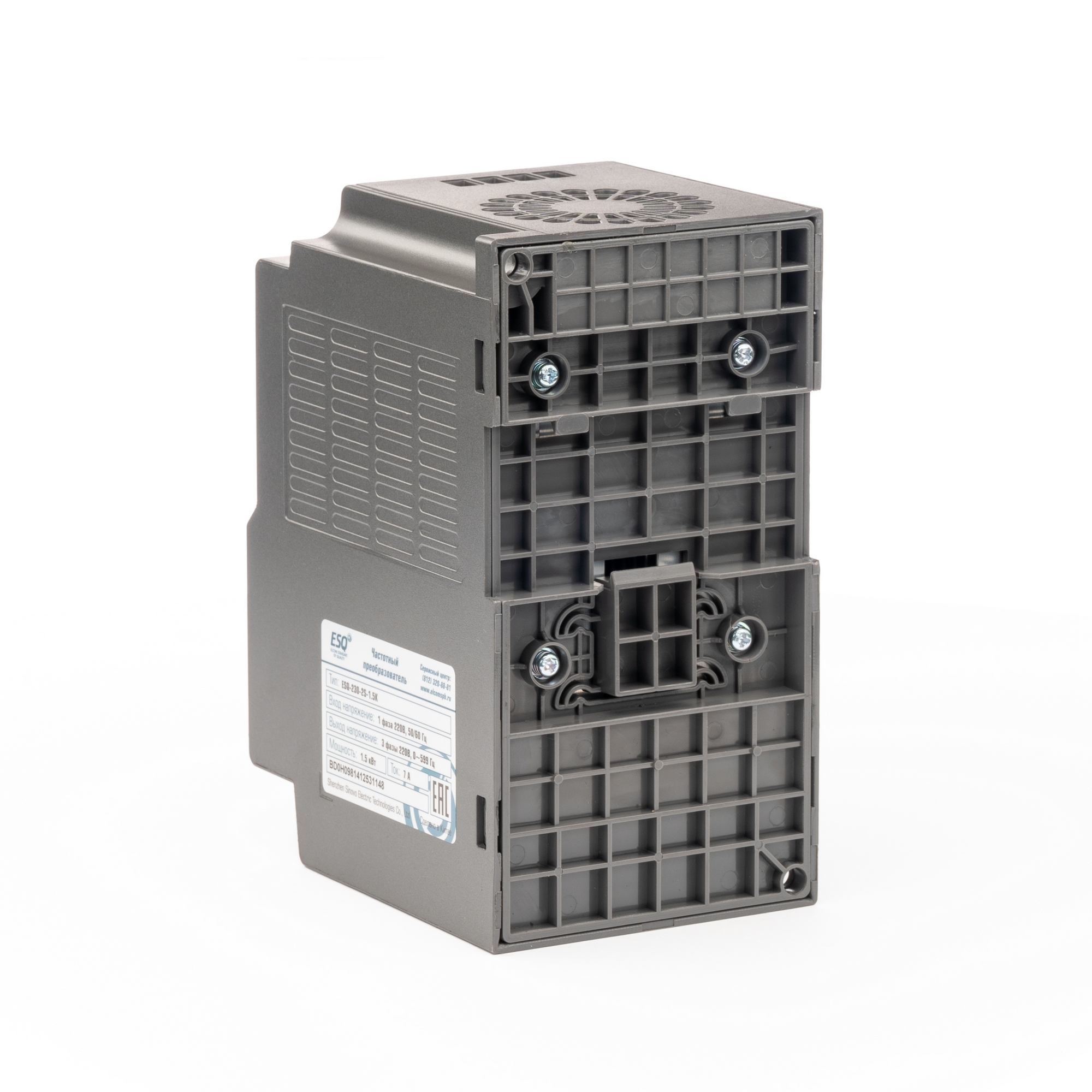 Преобразователь частоты ESQ-230-2S-1.5K 1.5 кВт, 220В 08.04.304419