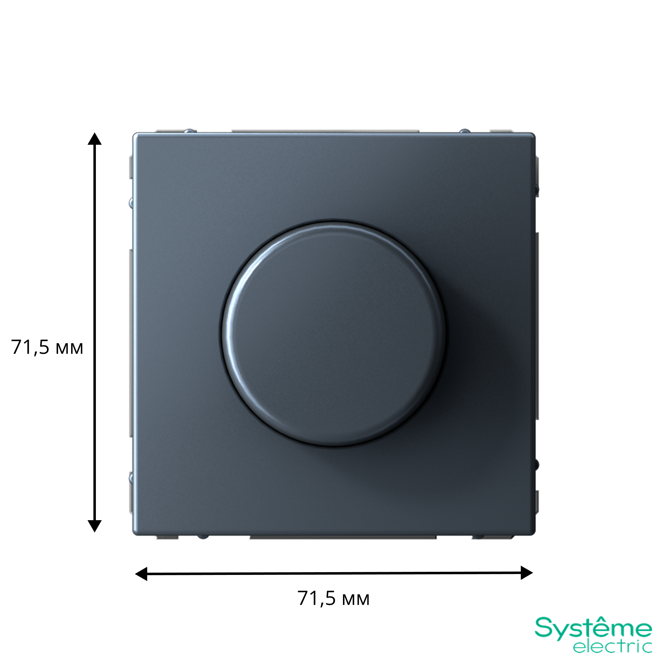 ARTGALLERY светорегулятор (диммер) повор-нажим, LED, RC, 400Вт, механизм, грифель Systeme Electric GAL000723