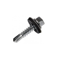 Саморез кровельный 4.8х19 по металлу сверло №2 шайба d=14мм с EPDM прокладкой оцинкованный Руфкомплект 310437