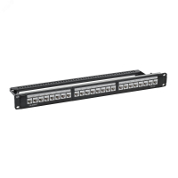 Патч-панель 19'',1U,CAT5E, 24 модуля RJ45, неэкранир ованная DKC RN5PPU24
