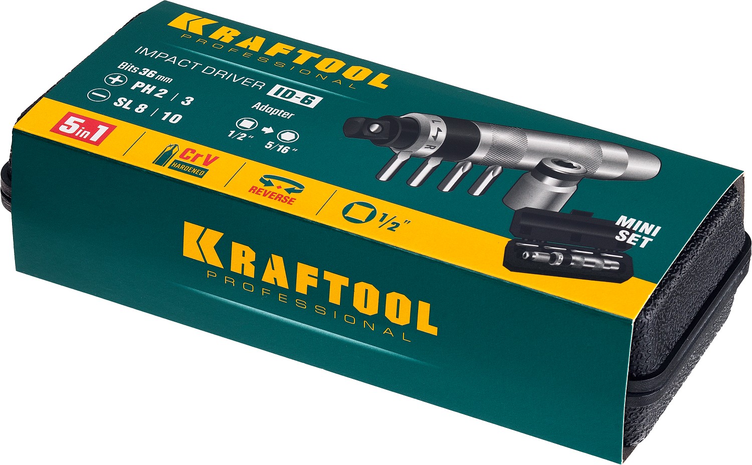 Ударно-поворотная отвертка ID-6 6 предм. KRAFTOOL 25555