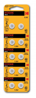 Батарейка AG10 (389) LR1130, LR54 [KAG10-10] MAX Button Cell (100/1000/70000) KODAK Б0044715