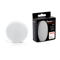 Лампа светодиодная LED 6вт GX53 дневной таблетка Feron.PRO FERON LB-1506 38201