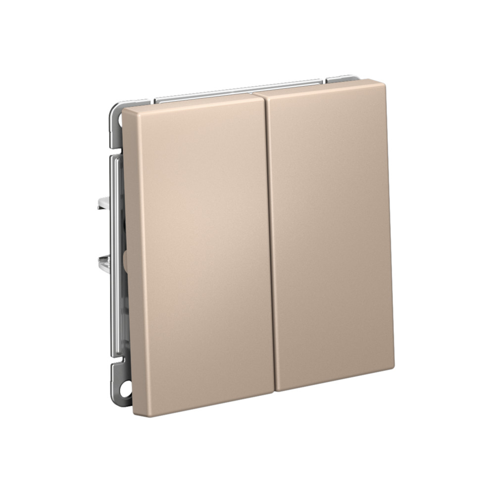 ARTGALLERY 2-клавишный переключатель, сх.6/2, 10АХ, механизм, песочный Systeme Electric GAL001265