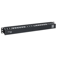 Органайзер кабельный TERACOM PRO с крышкой 19'' 1U пластиковый черный EKF TRP-1CORF-PL-BK