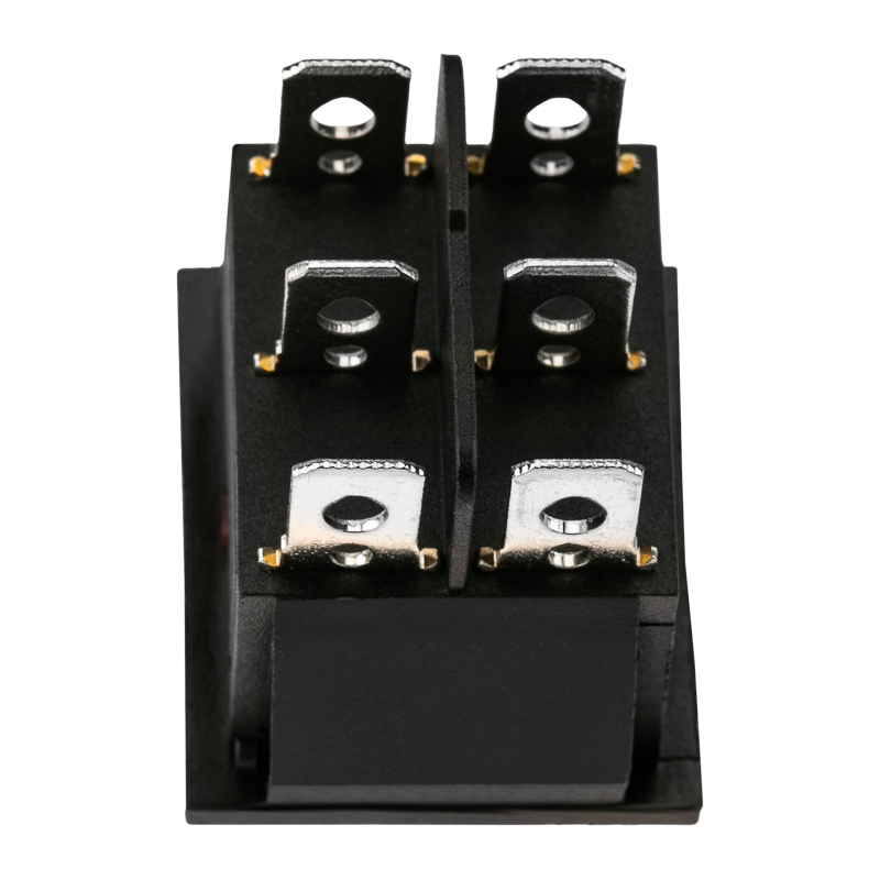 Выключатель клавишный 250V 15А (6с) ON-ON красный с подсветкой (RWB-506, SC-767) Индивидуальная упаковка 1 шт REXANT 36-2350-1