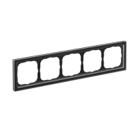 ARTGALLERY PURE 5-постовая РАМКА, ОРГАНИЧЕСКОЕ СТЕКЛО ЧЕРНЫЙ Systeme Electric GAL321005