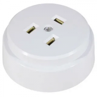 Розетка наружная разборная для плиты с заземлением 32А белая РПпл10-01-Ст IEK ERP10-32-01-K01