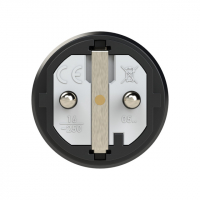 Вилка каб 16A/250V/2P+E/IP54 корпус черный, маркер черный PCE 0511-ss 00-00026997