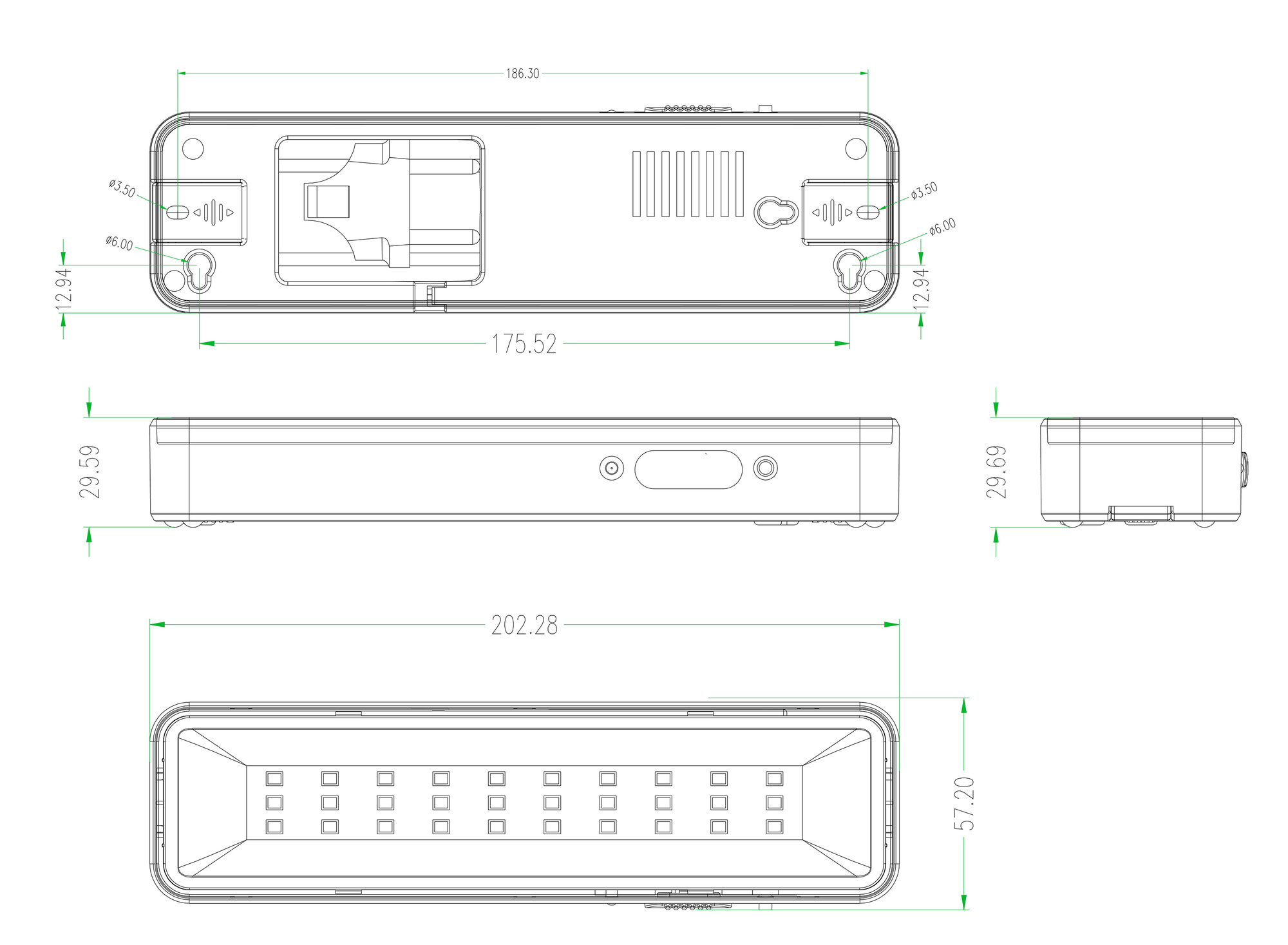 Светильник светодиодный аварийный постоянный DBA-105-0-20 30LED 5ч IP20 (40/1600) ЭРА Б0044398