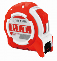 Рулетка с фиксатором   5 м x 25 мм, ABS TPR P.I.T. HTPM02-2505