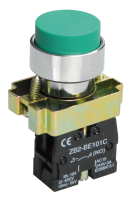 Кнопка управления LAY5-BL31 без подсветки зелена IEK BBT70-BL-K06