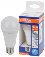 Лампа светодиодная груша LED 15Вт Е27 4000К 1521Лм 170-250В (замена 150Вт) OSRAM LEDVANCE 4099854186189