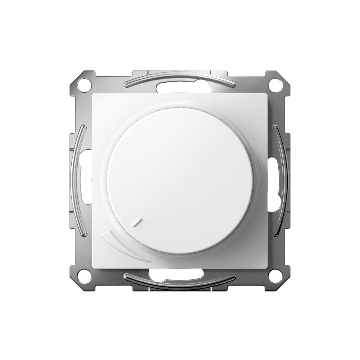 ATLASDESIGN СВЕТОРЕГУЛЯТОР (диммер) повор-нажим, LED, RC, 400Вт, мех., БЕЛЫЙ Systeme Electric ATN000123