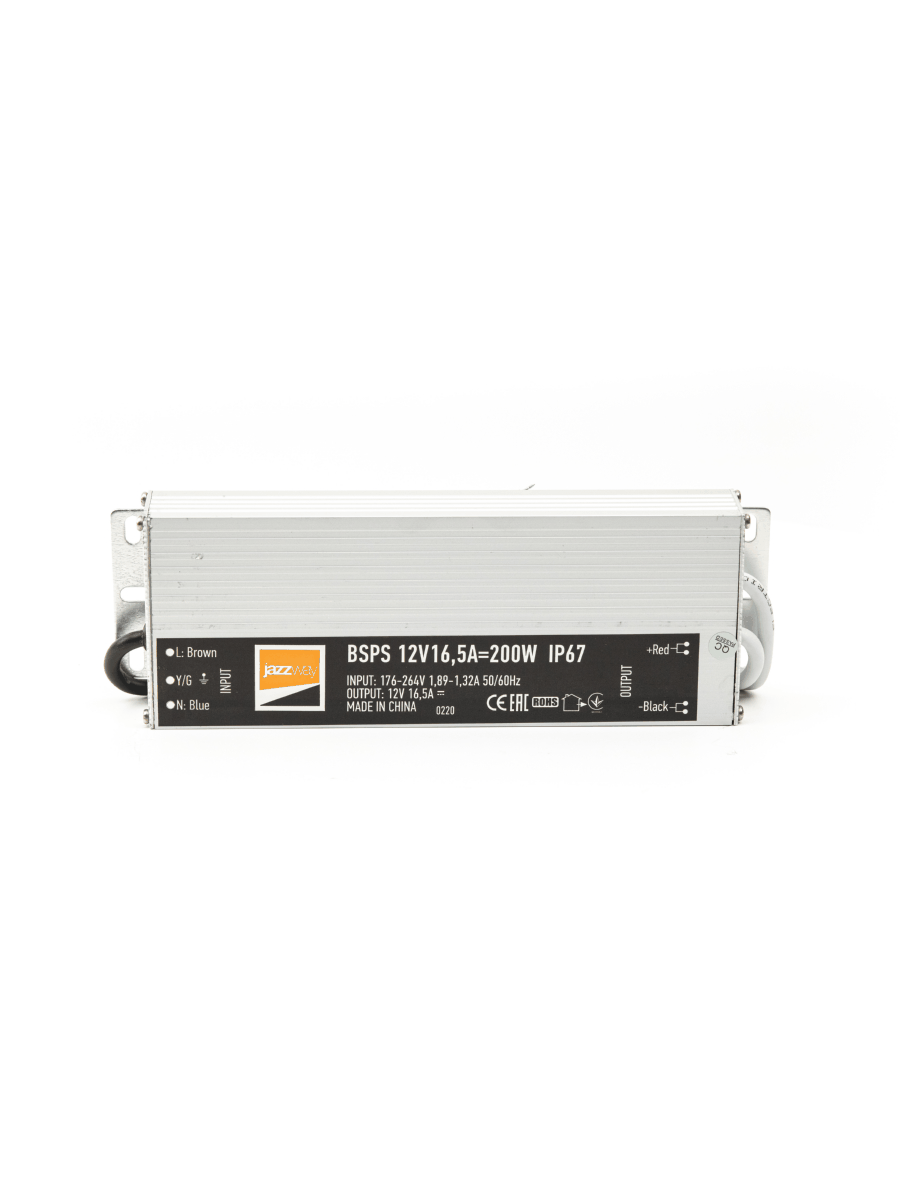 Драйвер BSPS 12V 16.5A 200W влагозащищенный IP67 JazzWay 1016348A