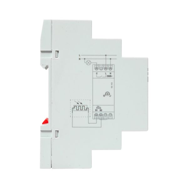 Фотореле DIN-1 (ФР) 2-100Лк 25А (3000Вт) EKF fr-din-1-25