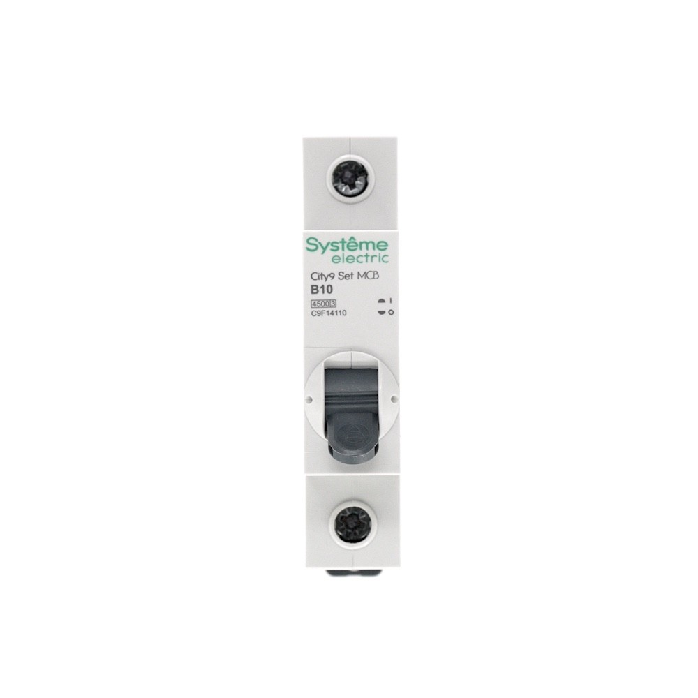 Выключатель автоматический однополюсный 10А B 4.5kA 230В City9 Set Systeme Electric C9F14110