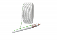 Кабель коаксиальный SAT 703 B 75 Ом Cu,  оплётка Cu 75% PVC белый 100м S-B-75-PVC100 ЭРА Б0044612