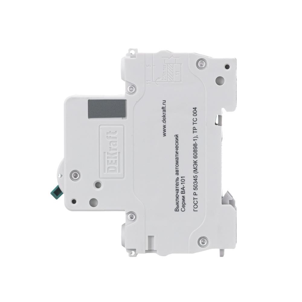 Выключатель автоматический однополюсный 63А С ВА-101 4.5кА Dekraft 11060DEK