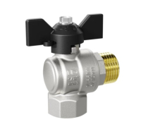 Кран шаровой латунный угловой 47.15.В-Н.У.Б Ду 15 Ру 40 бабочка LD Pride 47.15.В-Н.У.Б LD 47.202.15