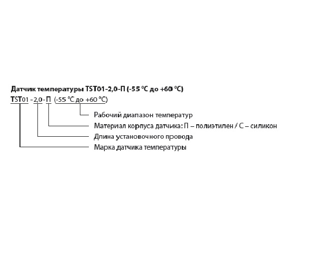 Датчик температуры TST01-0,3-П (-55 до +60) ССТ 2225310