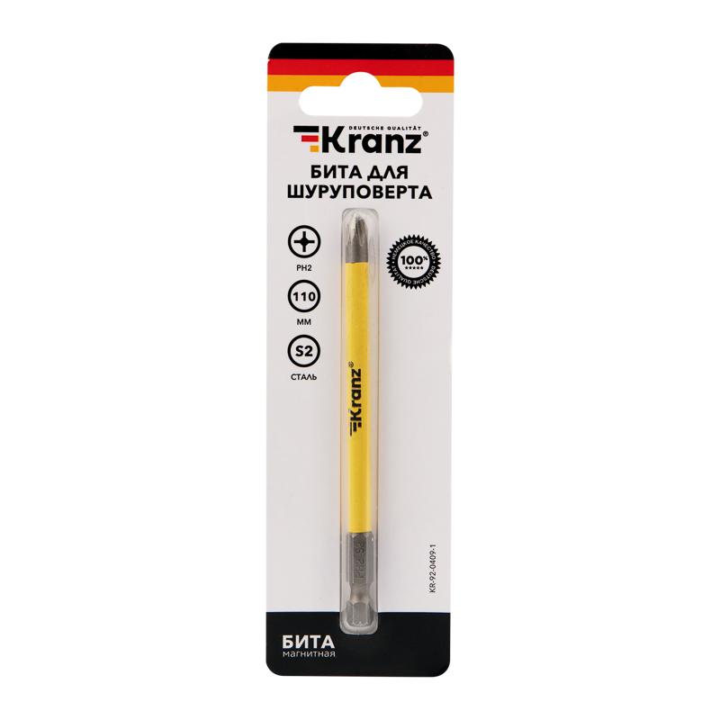 Бита для шуруповерта PH2х110 мм Kranz KR-92-0409-1