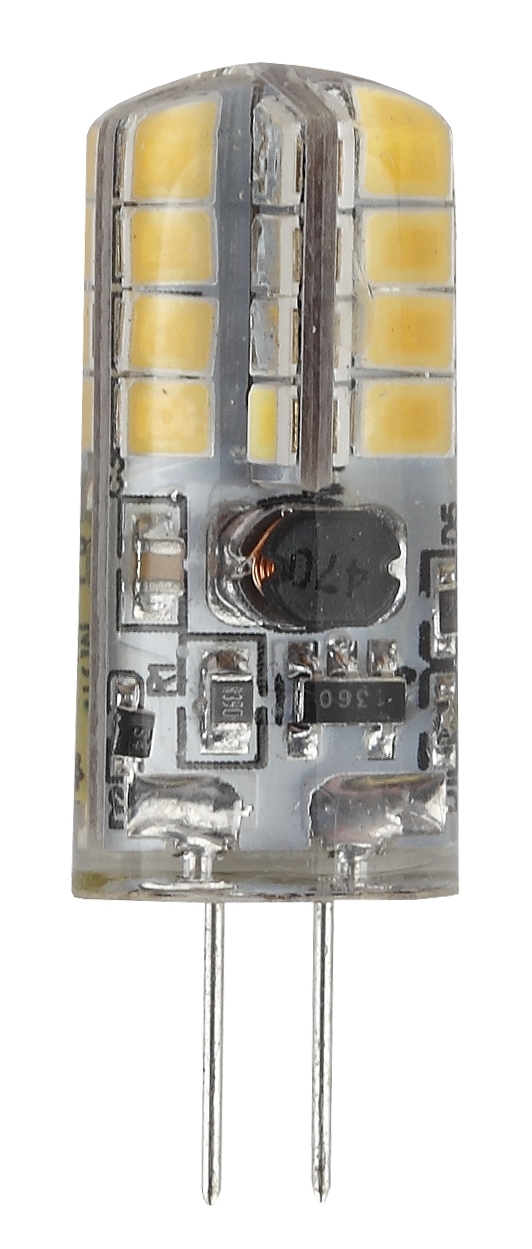 Лампа светодиодная LED 2,5 Вт 200Лм 2700К капсула теплый G4 12В LED JC-2,5W-12V-827-G4 Standart ЭРА Б0033191