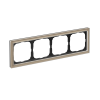 ARTGALLERY PURE 4-постовая РАМКА, ОРГАНИЧЕСКОЕ СТЕКЛО ШАМПАНЬ Systeme Electric GAL320504