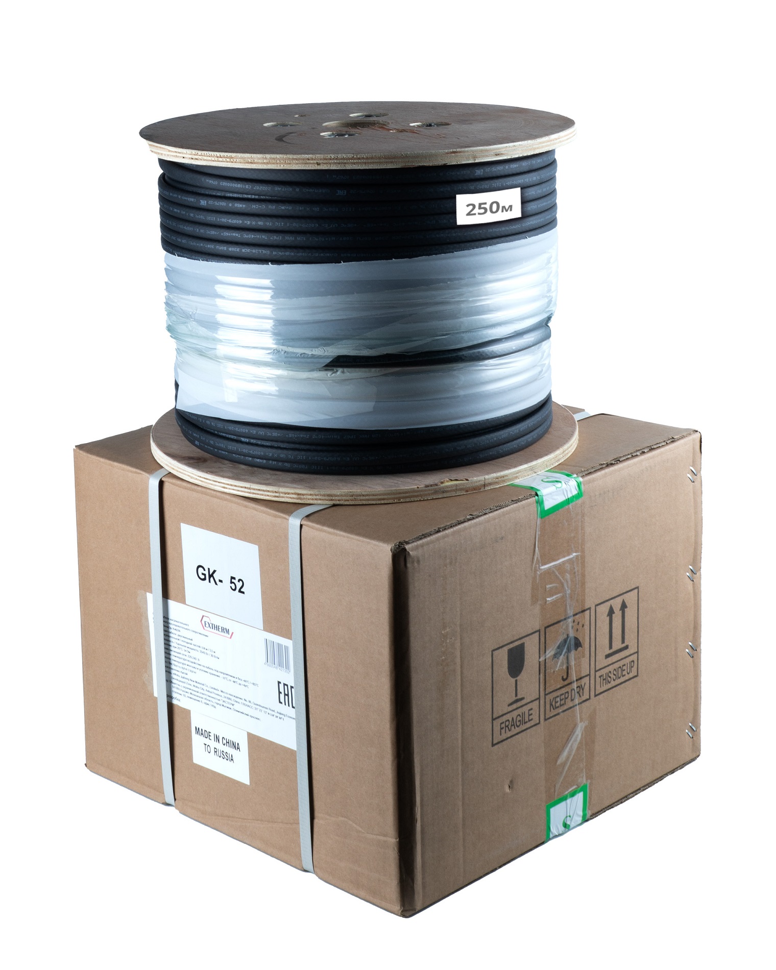 Кабель саморегулирующийся SLL30 (30вт/м) Ex, термопласт EXTHERM Extherm SLL30-2CR