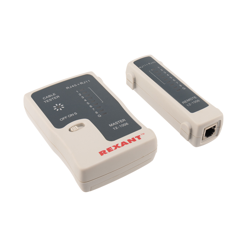 Тестер кабеля RJ-45+RJ-11 468, REXANT 12-1006