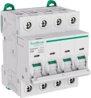 Автоматический выключатель (АВ) C 32A 4P 6kA 400В Systeme9 Systeme Electric S9F22432