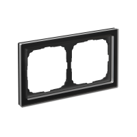 ARTGALLERY PURE 2-постовая РАМКА, ОРГАНИЧЕСКОЕ СТЕКЛО ЧЕРНЫЙ Systeme Electric GAL321002