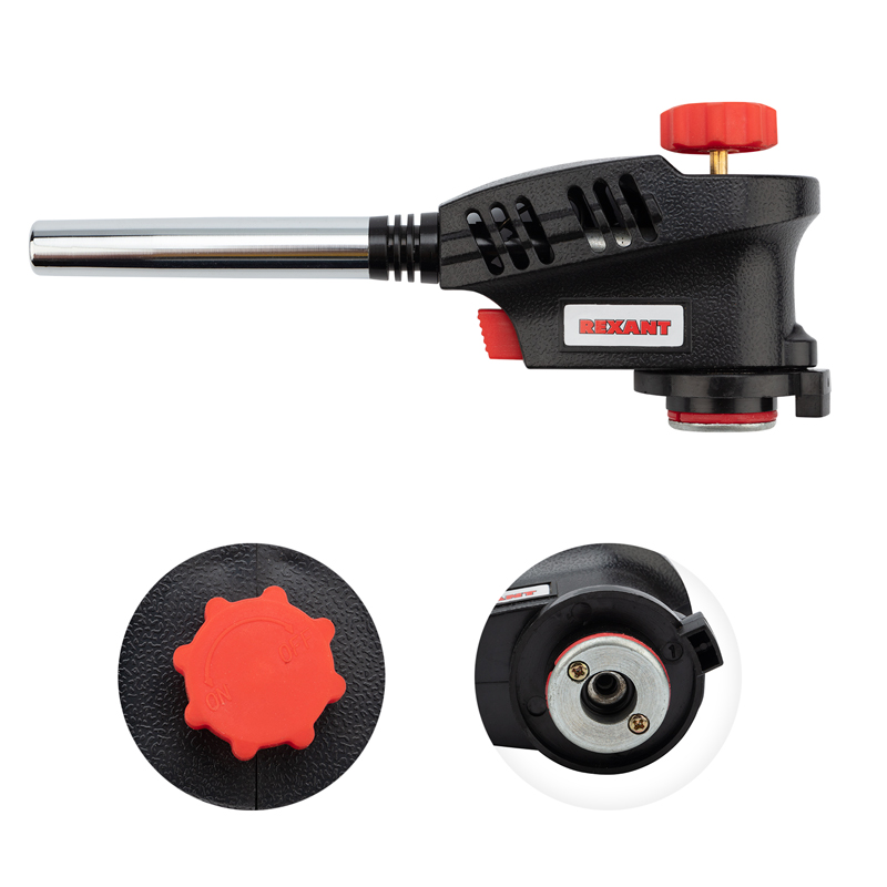 Горелка газовая насадка GT-30 с пьезоподжигом паяльного типа REXANT 12-0030