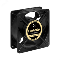 Вентилятор для корпуса 220В AC, 120x120x38 мм, клеммы, 2600RPM, 41dBA, подшипник скольжения ExeGate EX289021RUS