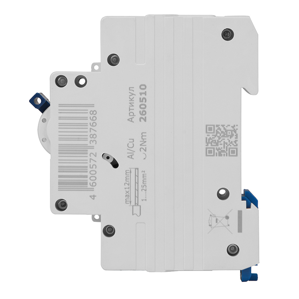 Выключатель автоматический однополюсный 40А C 6кА AC OptiDin BM63-1C40-УХЛ3 КЭАЗ 260510